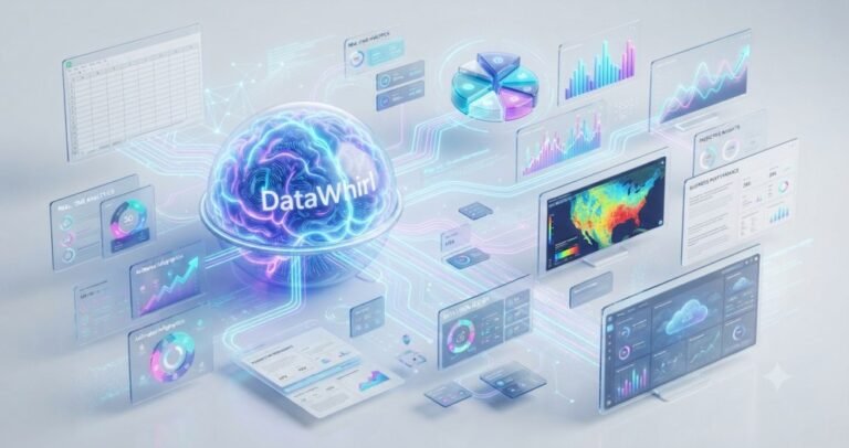 DataWhirl intelligent analytics creating infographics from spreadsheet data