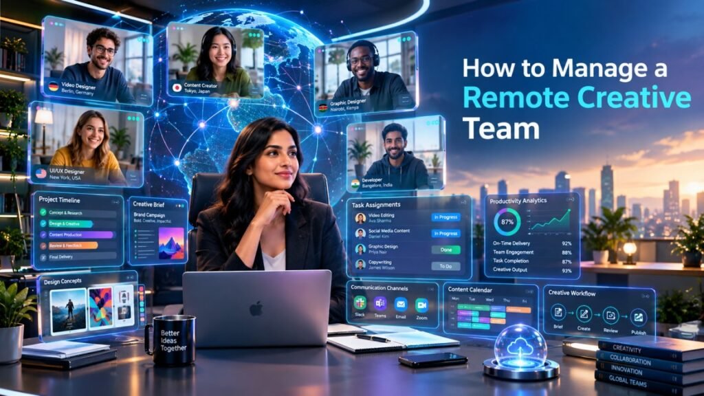 how to manage a remote creative team